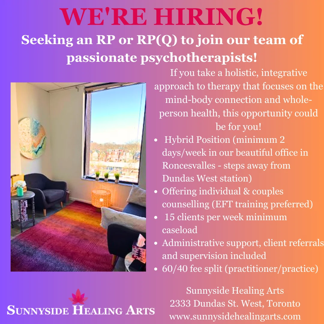We are hiring - Sunnyside Healing Arts